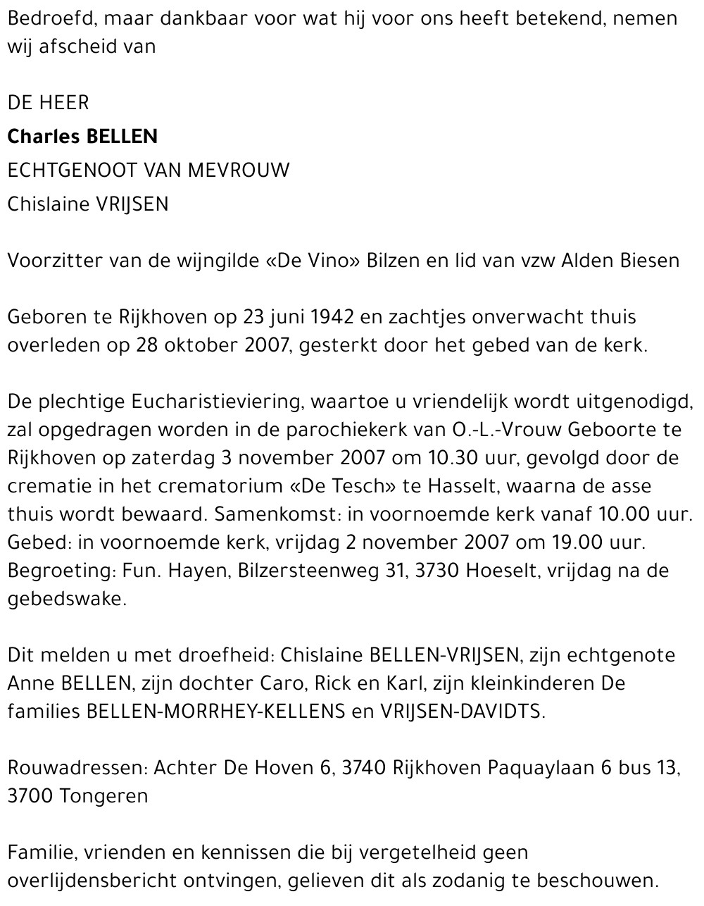Charles Bellen