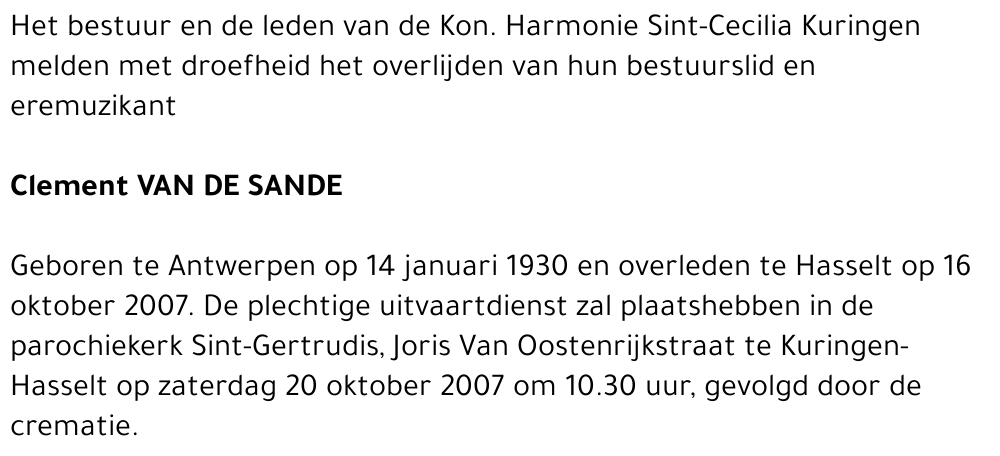 Clement Van de Sande