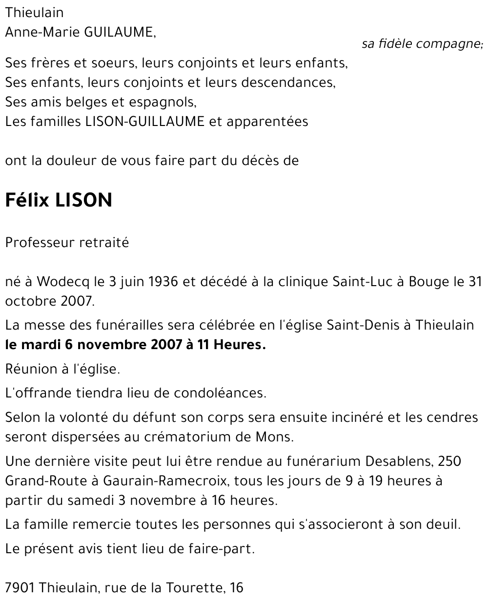 Félix LISON