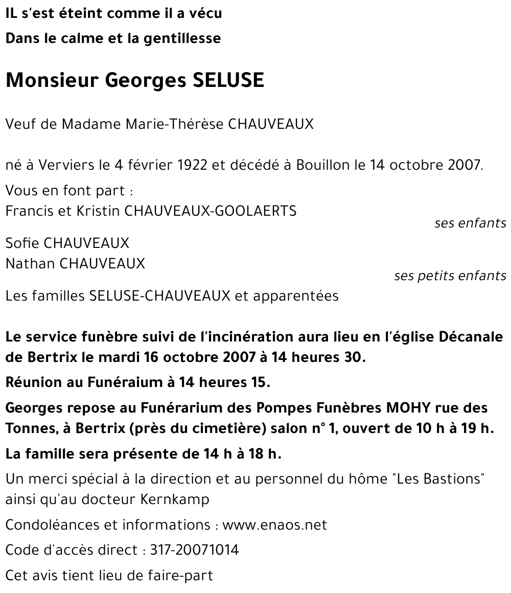 Georges SELUSE