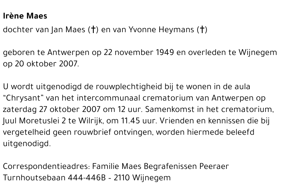 Irène Maes