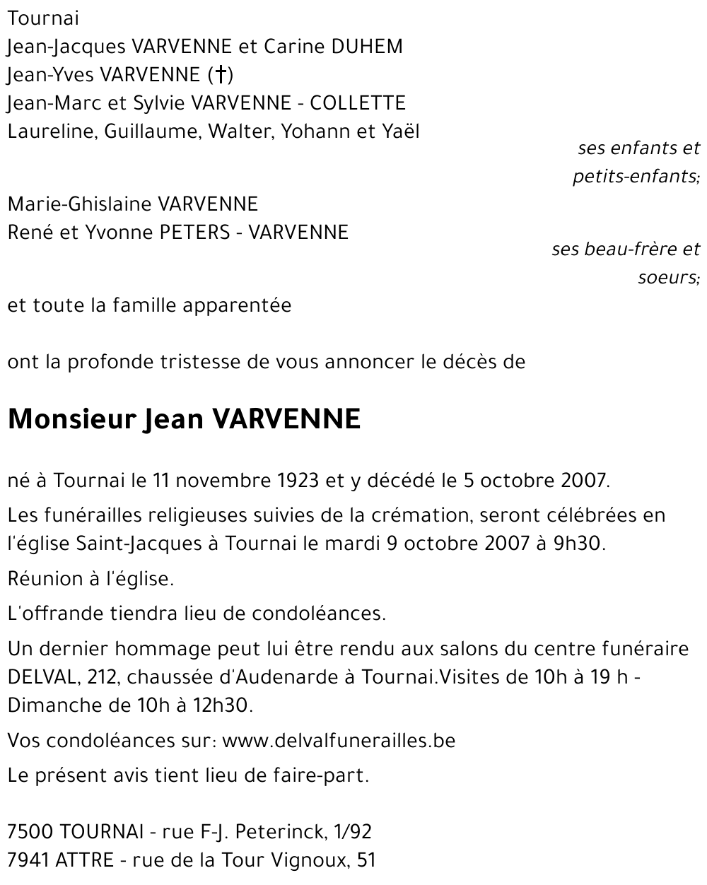 Jean VARVENNE
