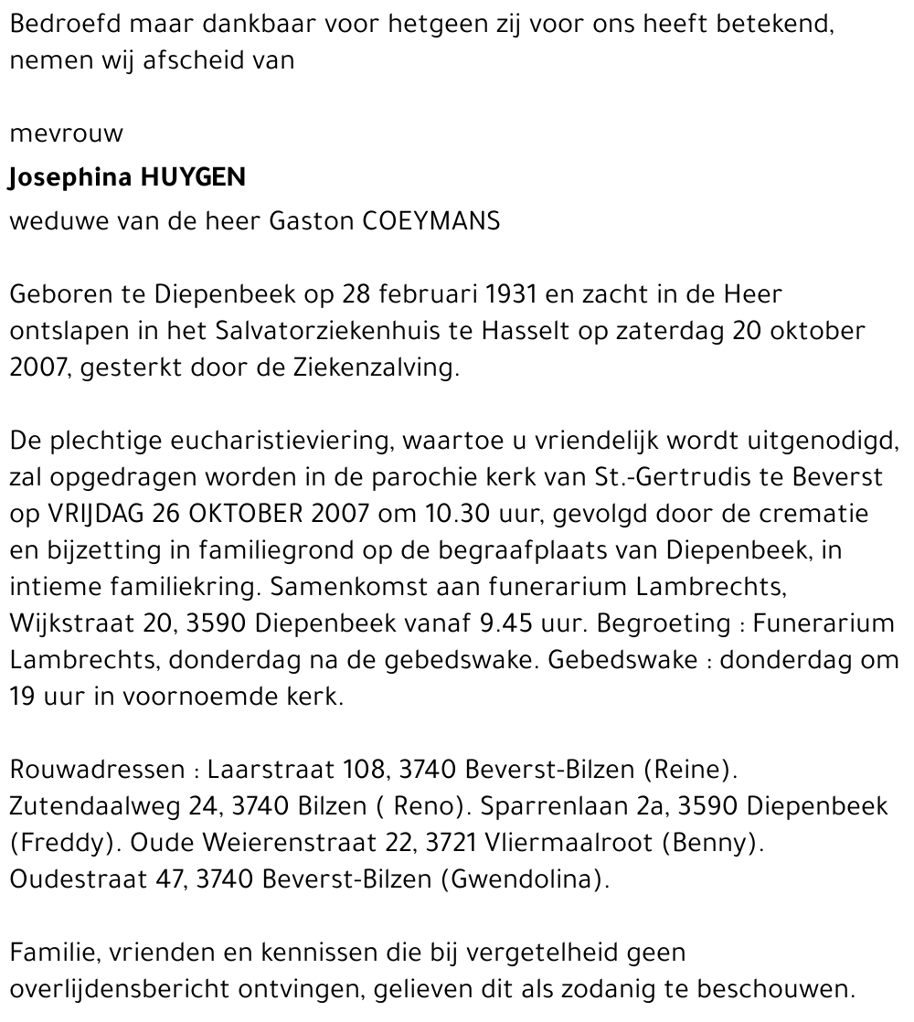 Josephina HUYGEN