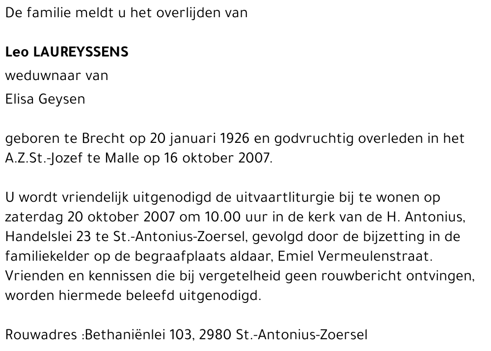 Leo LAUREYSSENS