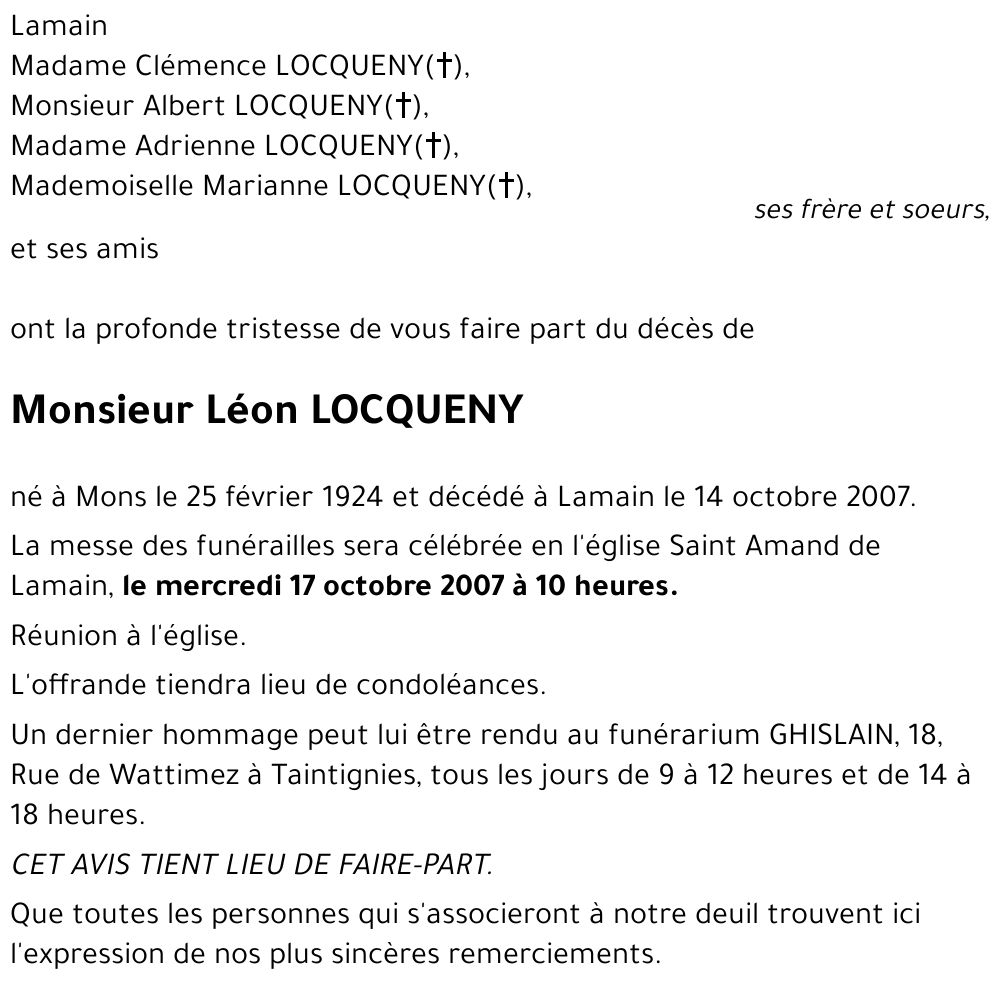 Léon LOCQUENY