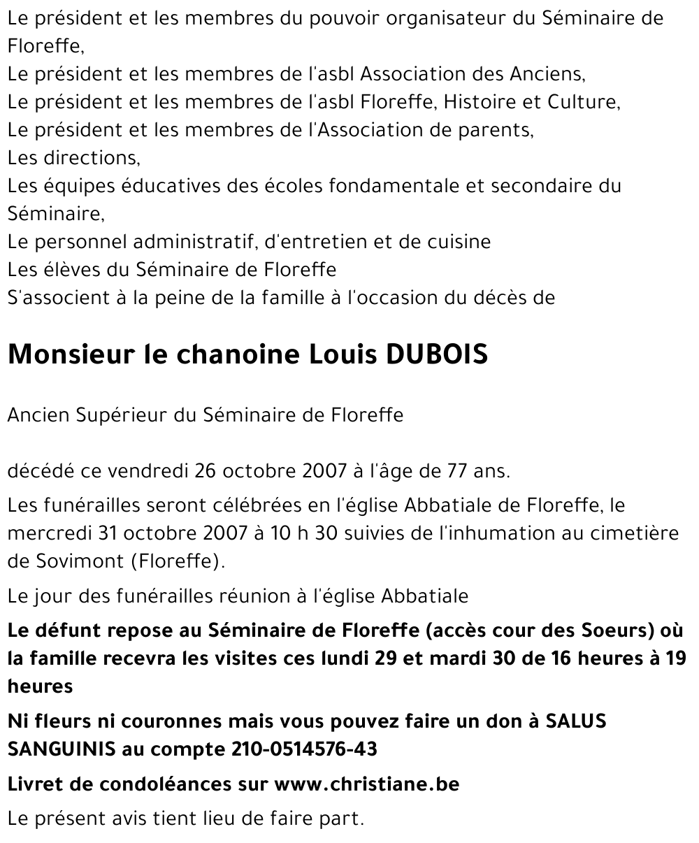 Louis DUBOIS