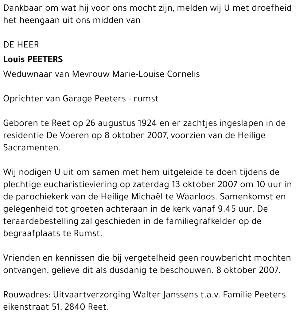 Louis Peeters