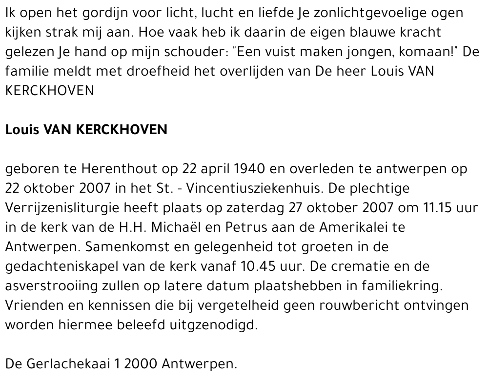 Louis Van Kerckhoven