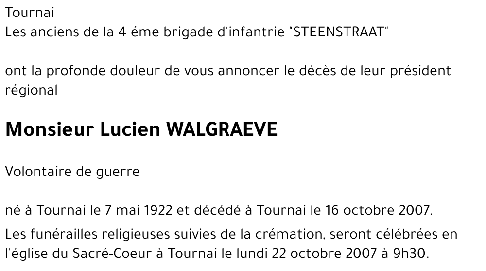 Lucien WALGRAEVE