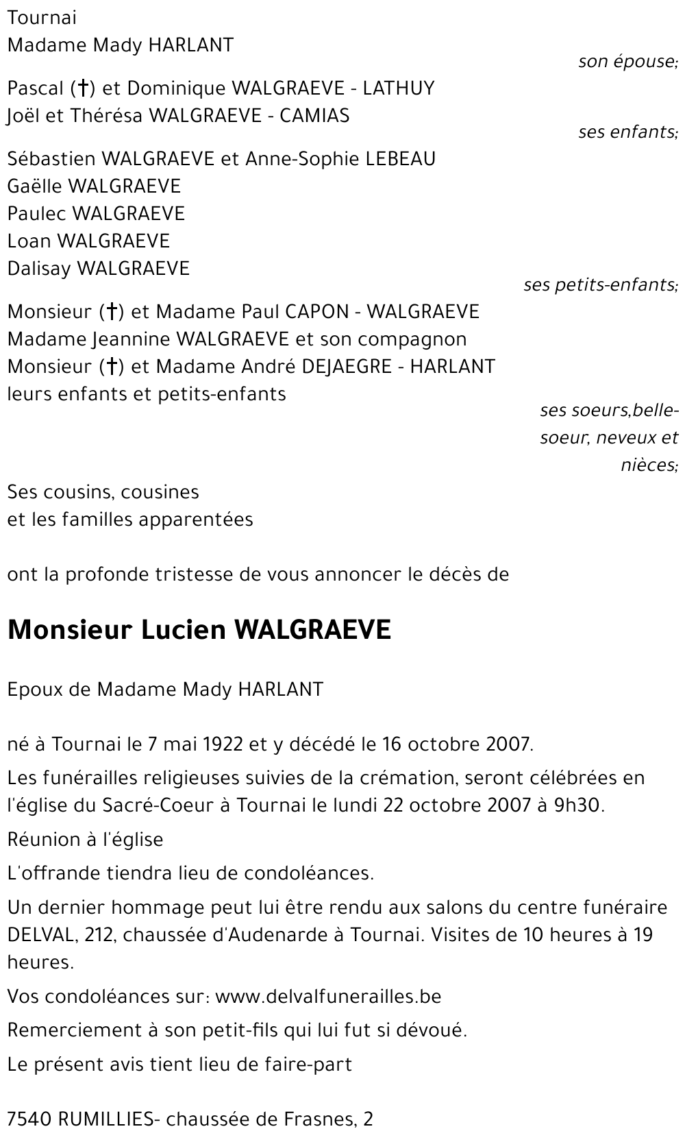 Lucien WALGRAEVE
