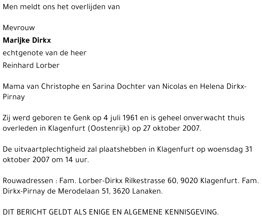 Marijke Dirkx