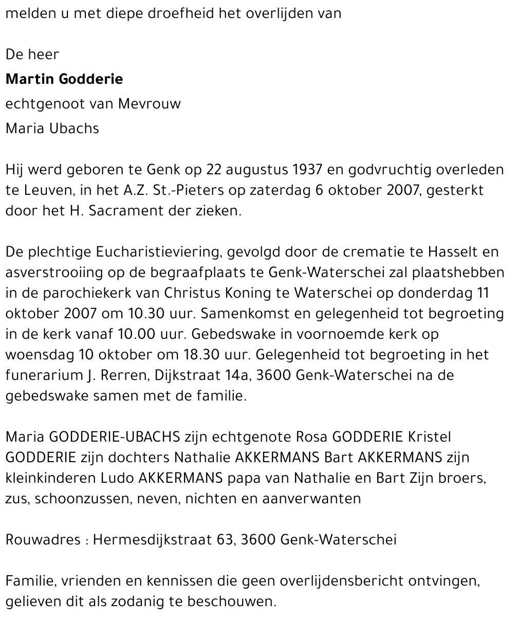 Martin GODDERIE