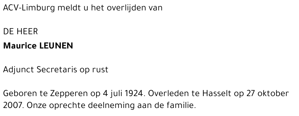 Maurice Leunen