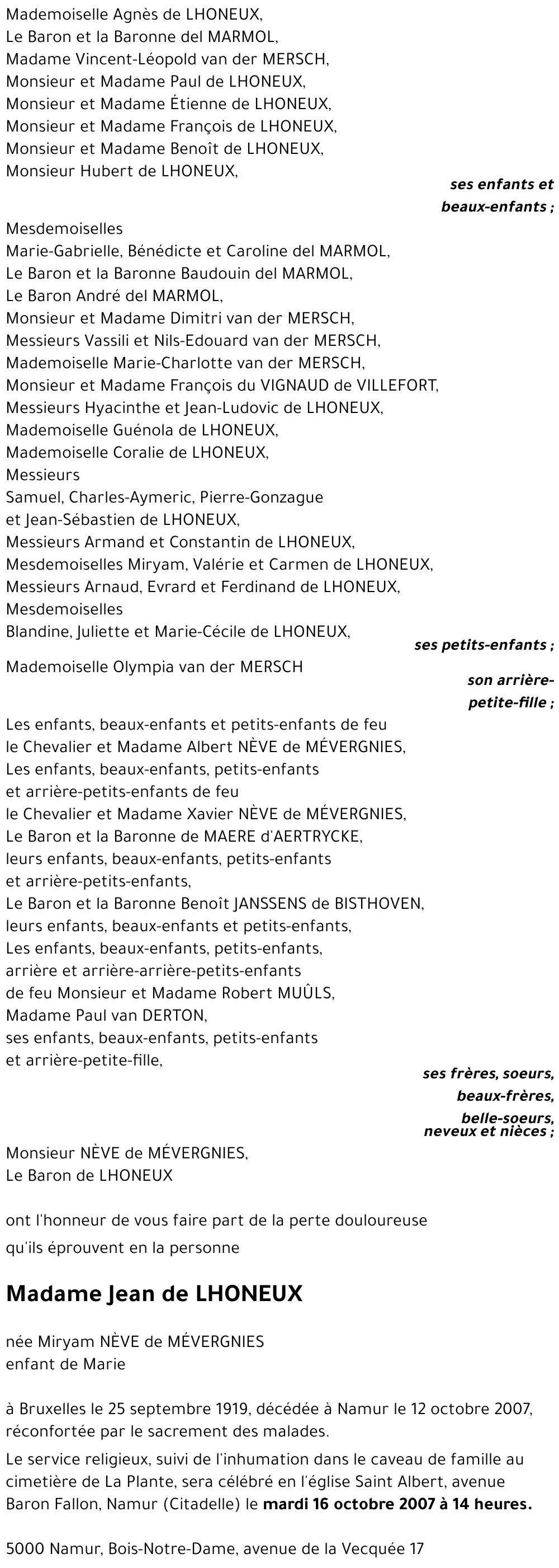 Miryam NÈVE de MÉVERGNIES