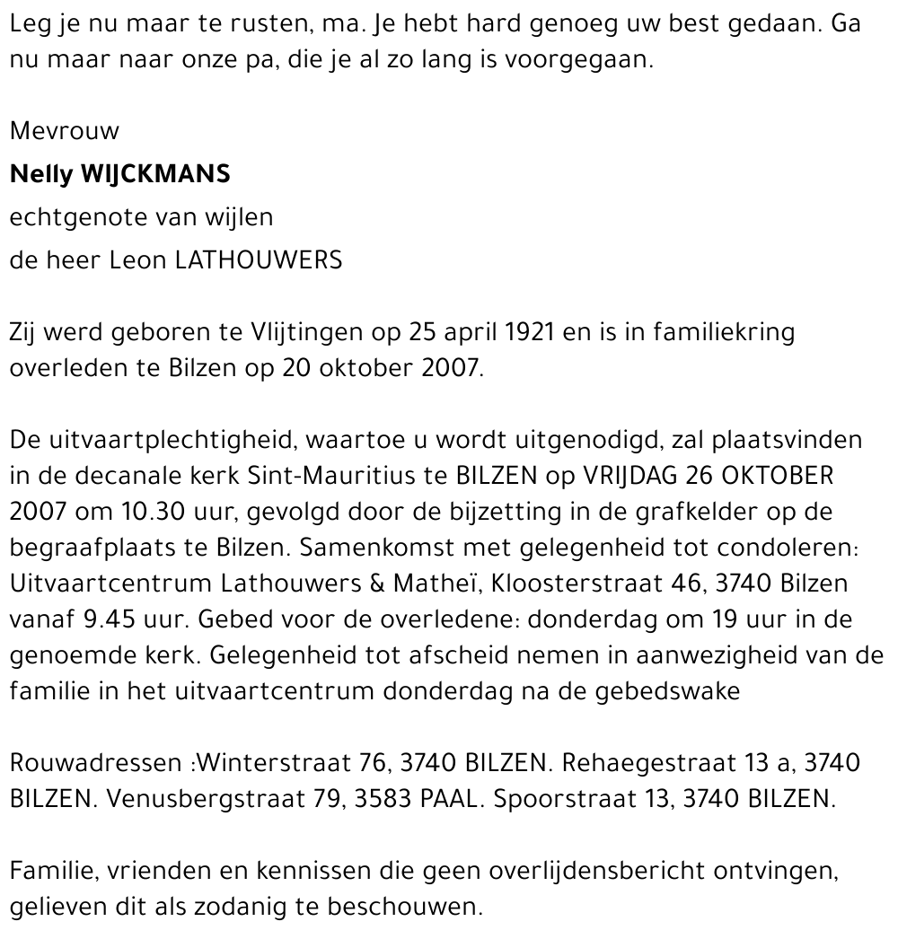 Nelly WIJCKMANS