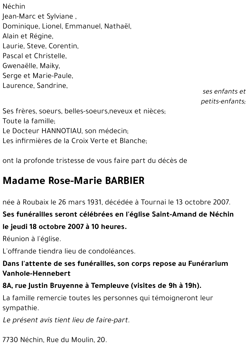 Rose-Marie BARBIER