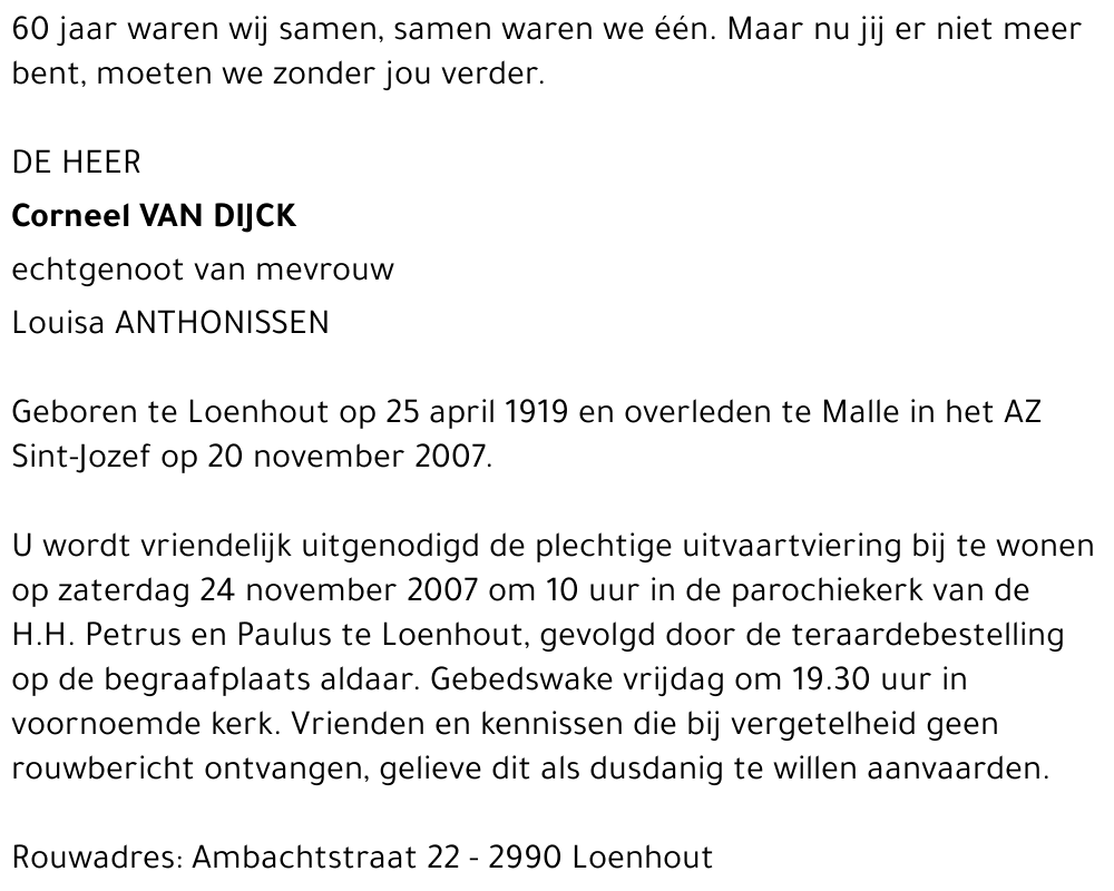 Corneel Van Dijck
