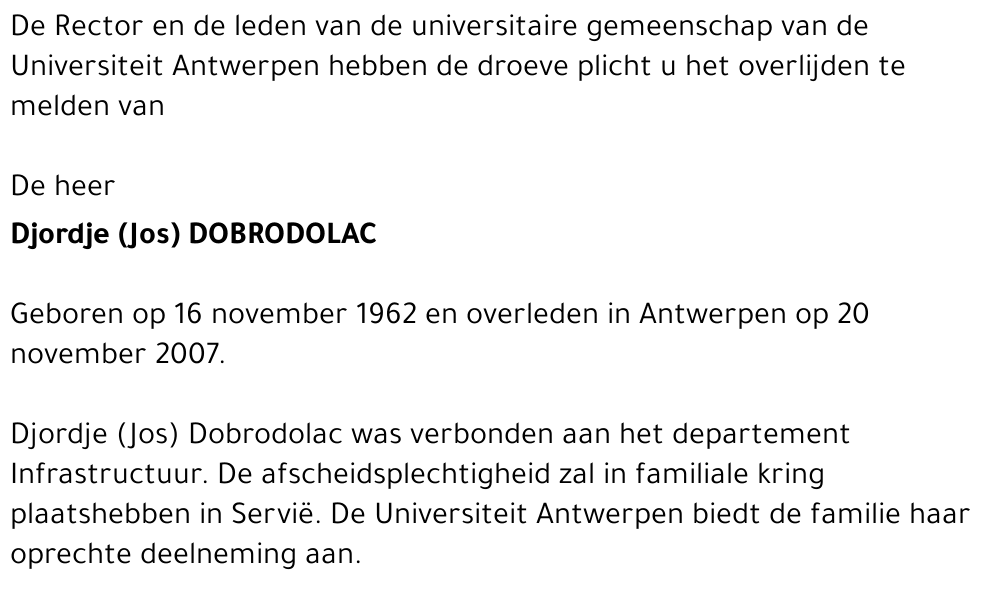 Djordje (Jos) DOBRODOLAC