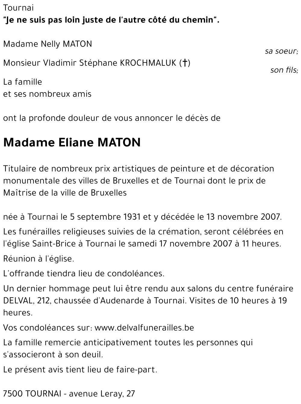 Eliane MATON