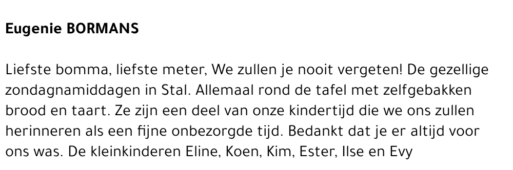 Eugenie (Nieke) Bormans