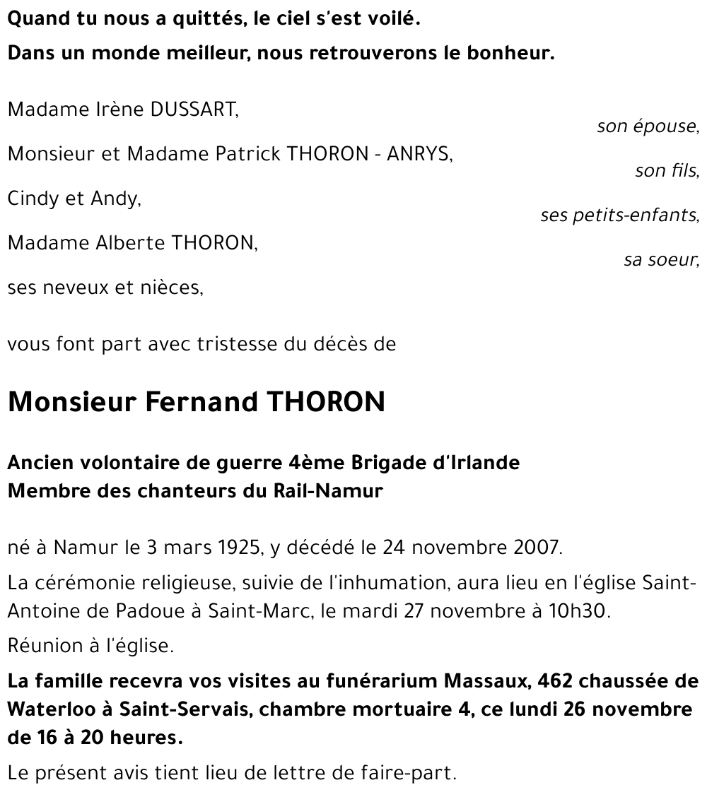 Fernand THORON