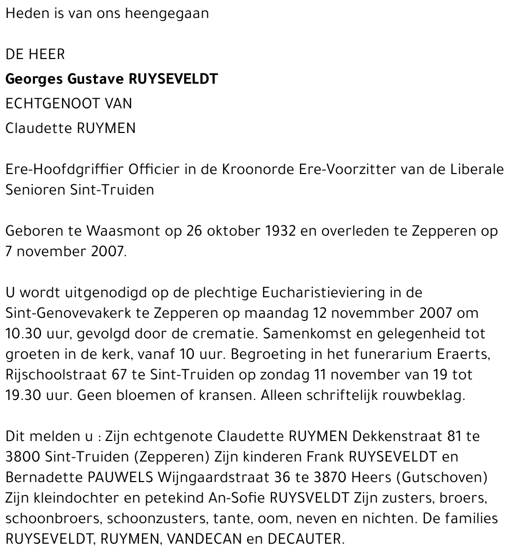 Georges Gustave Ruyseveldt