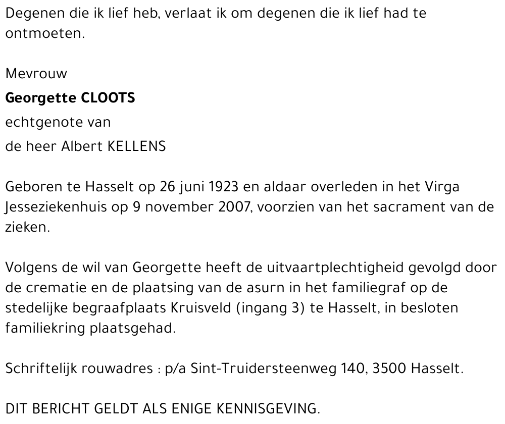 Georgette Cloots