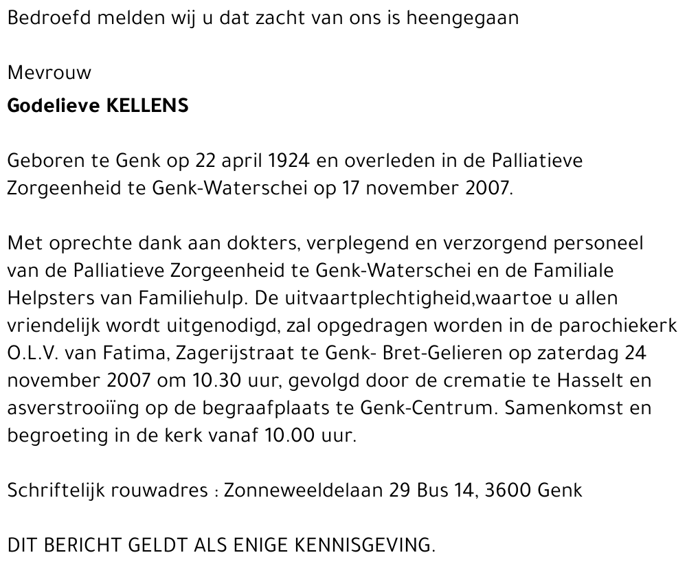 Godelieve KELLENS