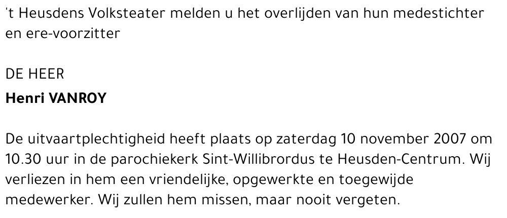 Henri Vanroy
