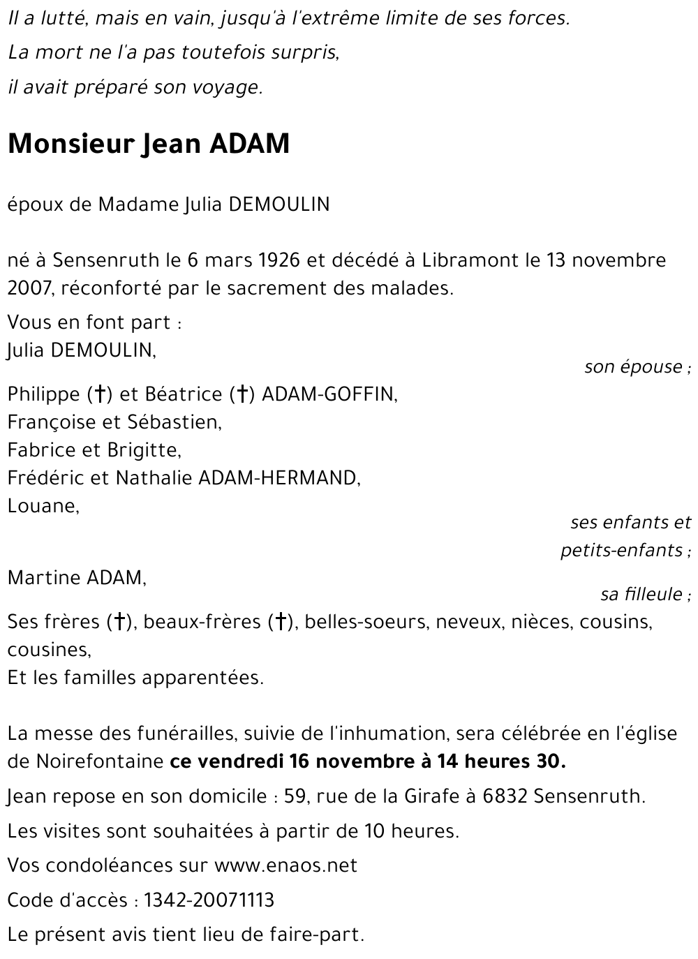 Jean ADAM