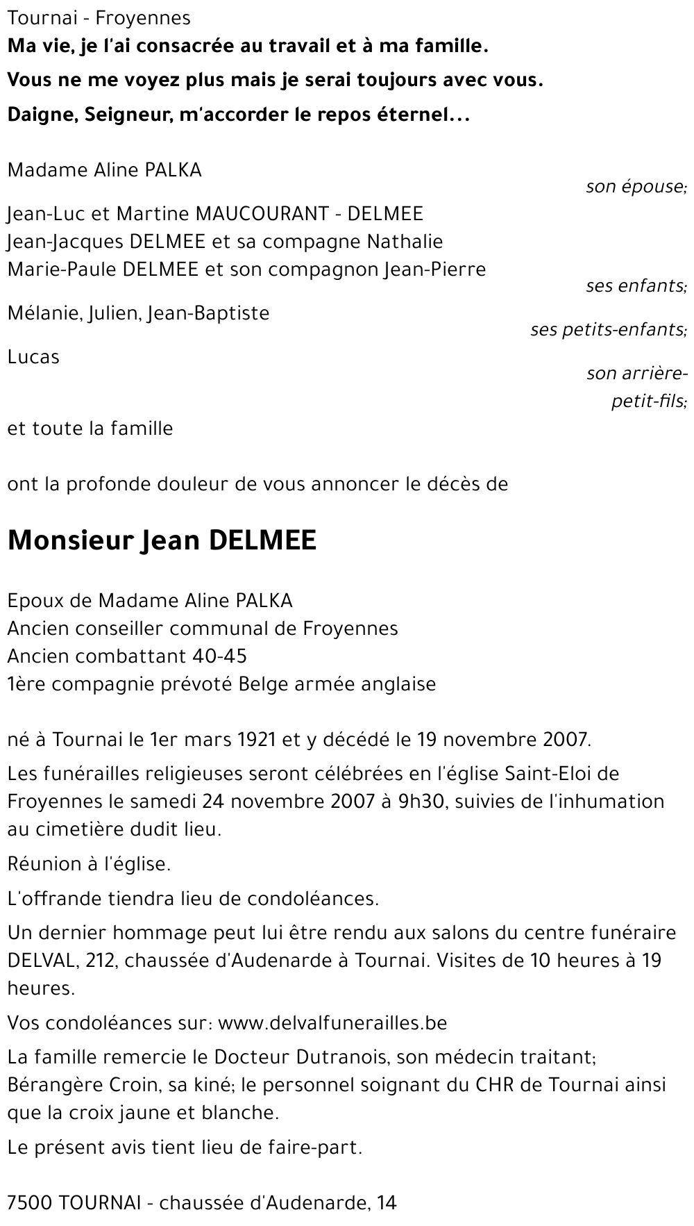Jean DELMEE
