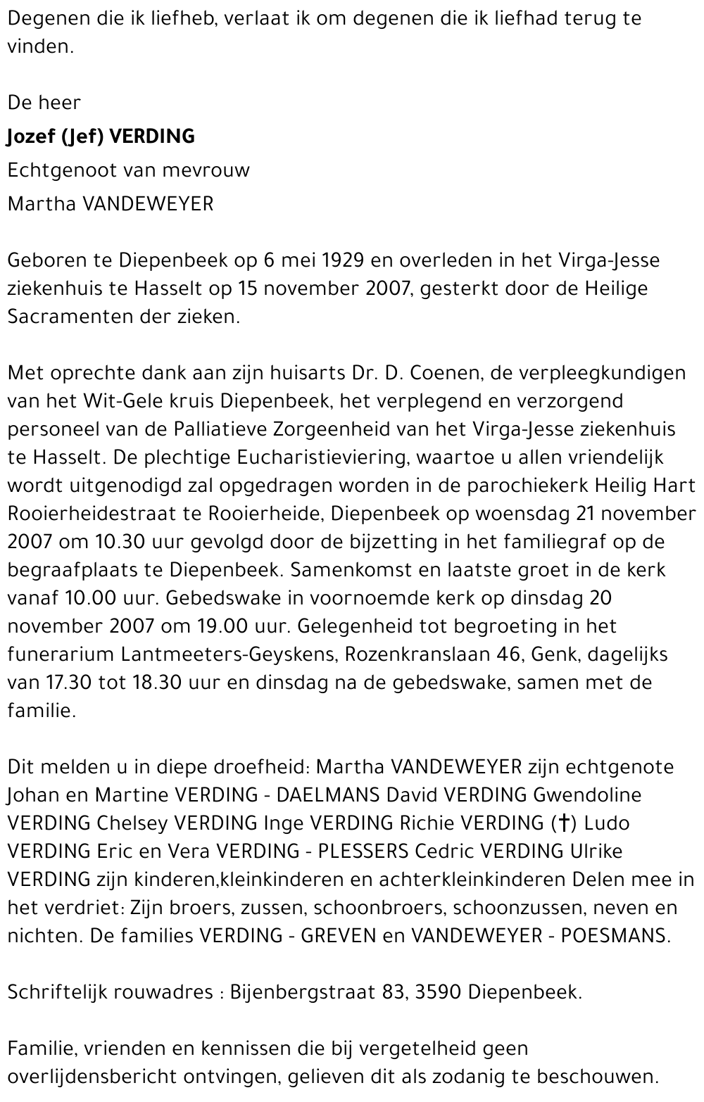 Jozef (Jef) VERDING