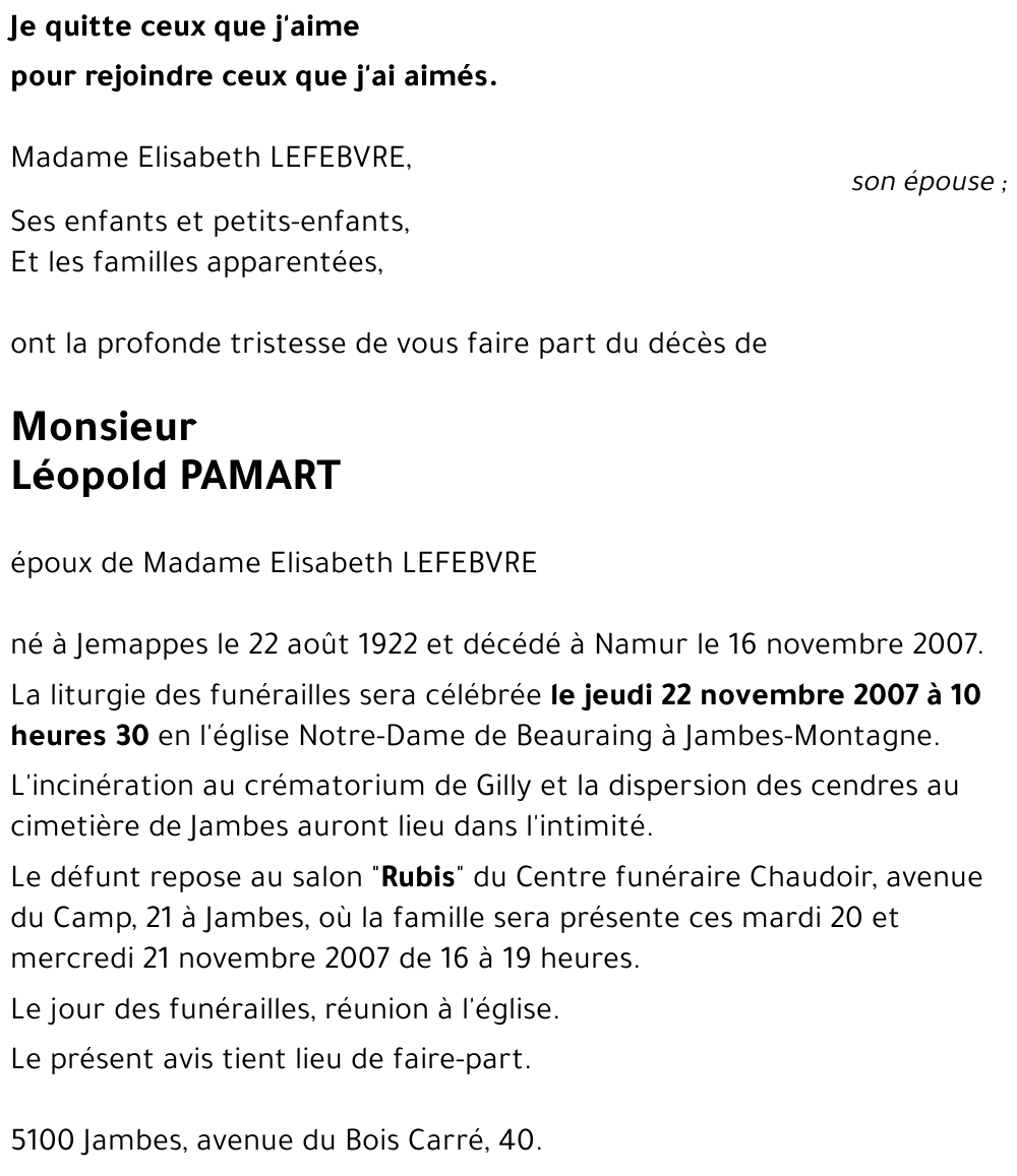 Léopold PAMART