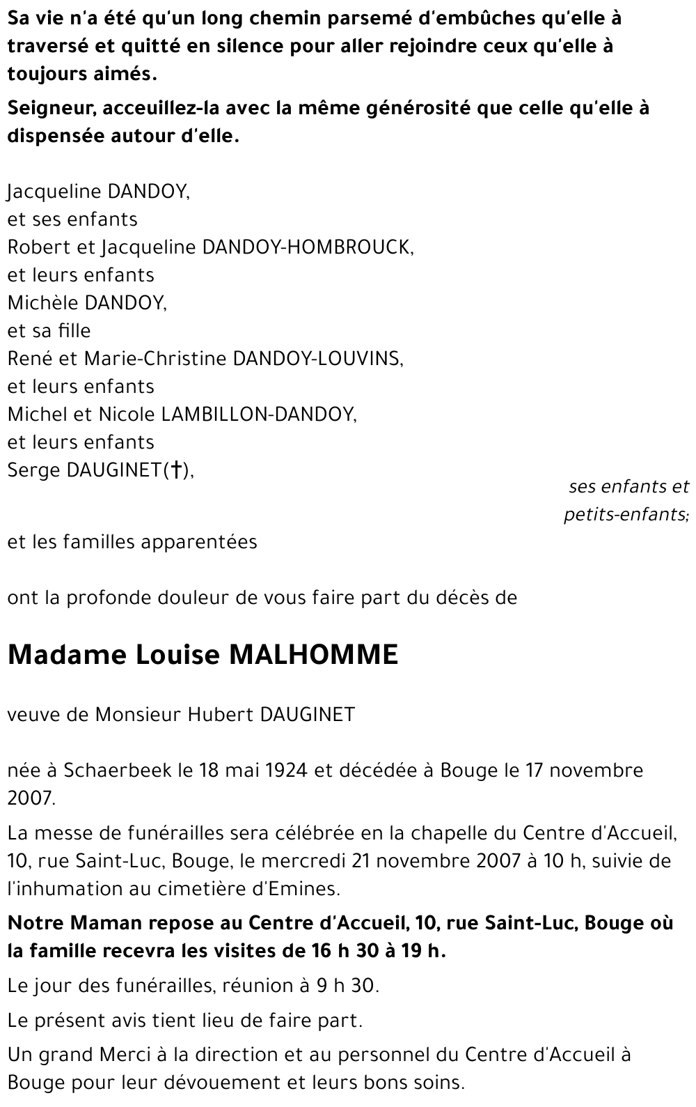 Louise MALHOMME