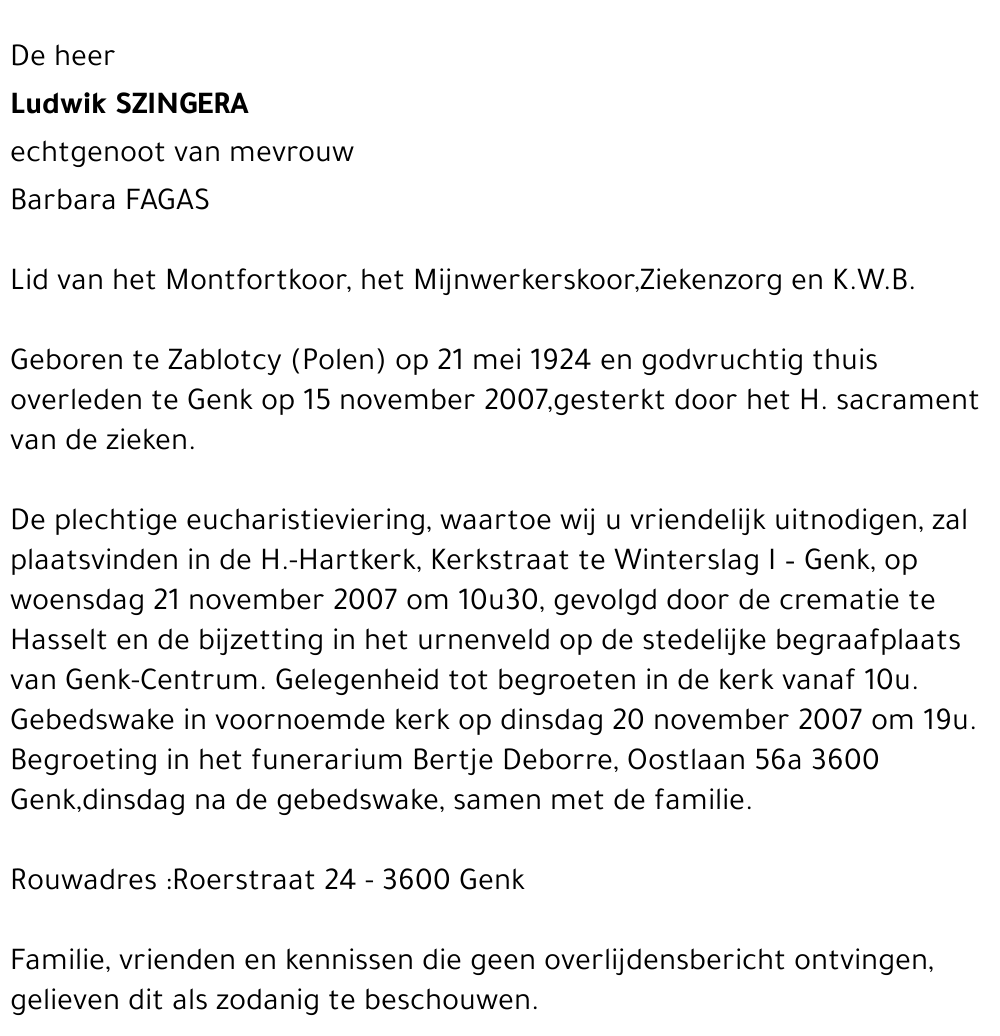 Ludwik SZINGERA