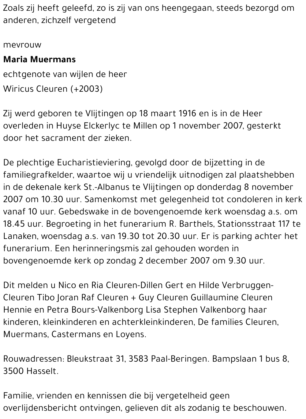 Maria Muermans