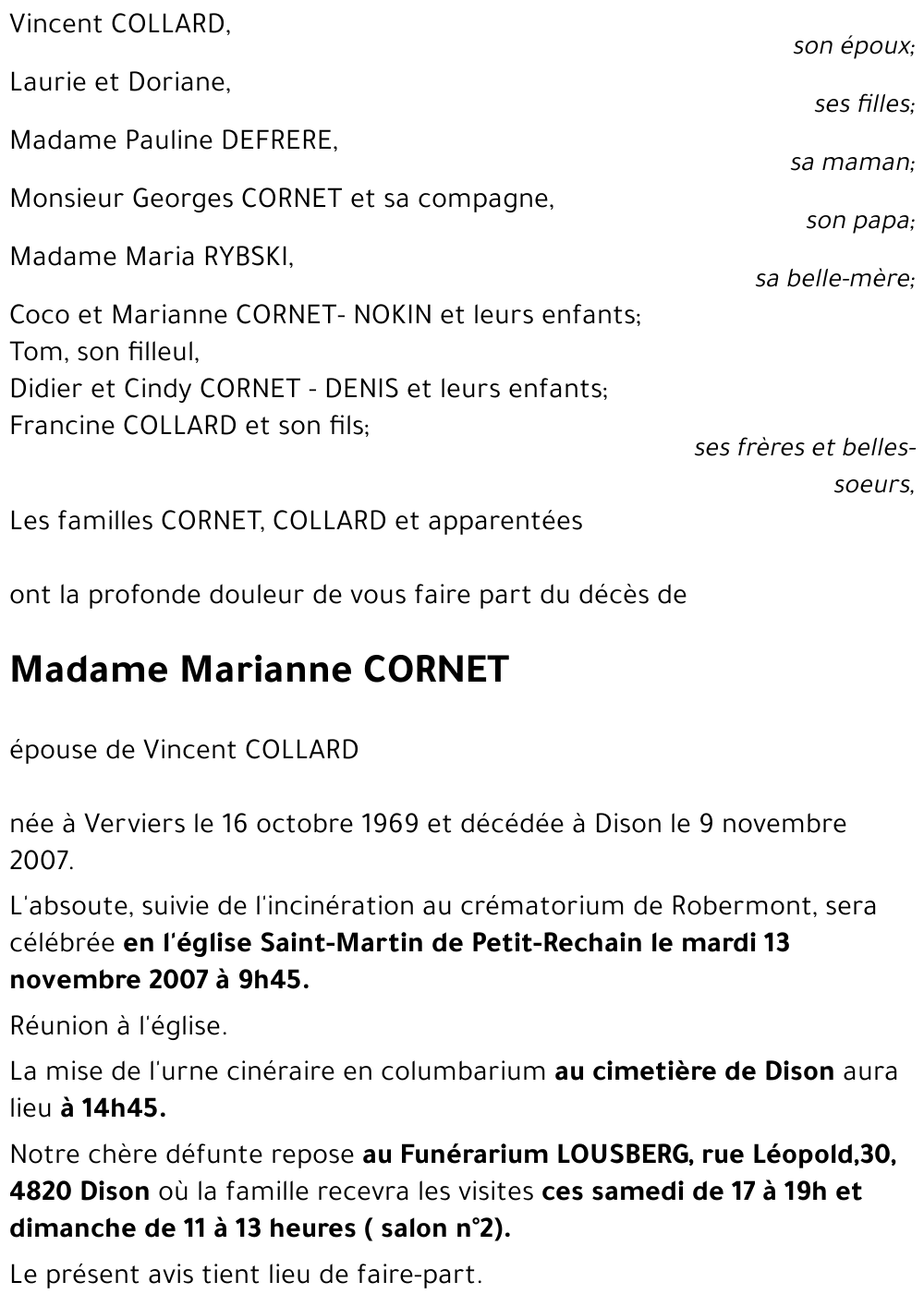 Marianne CORNET