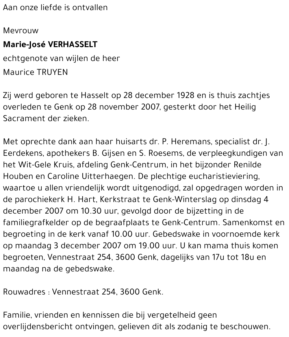 Marie-José VERHASSELT