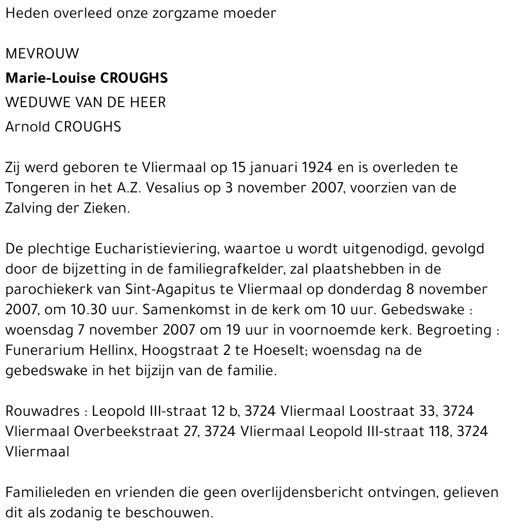 Marie-Louise Croughs