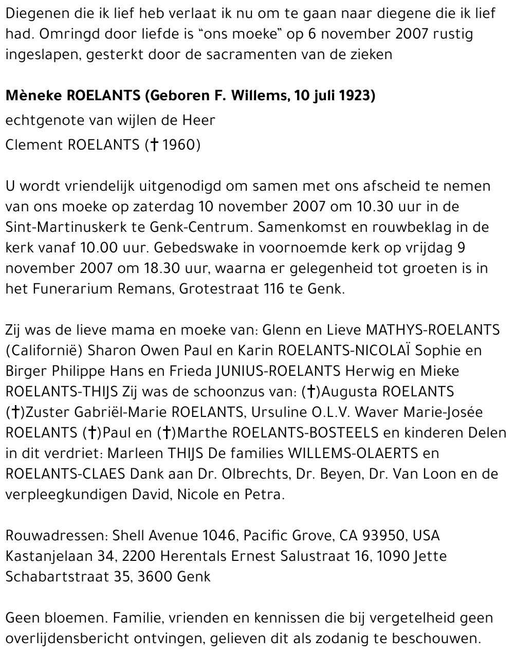Mèneke ROELANTS