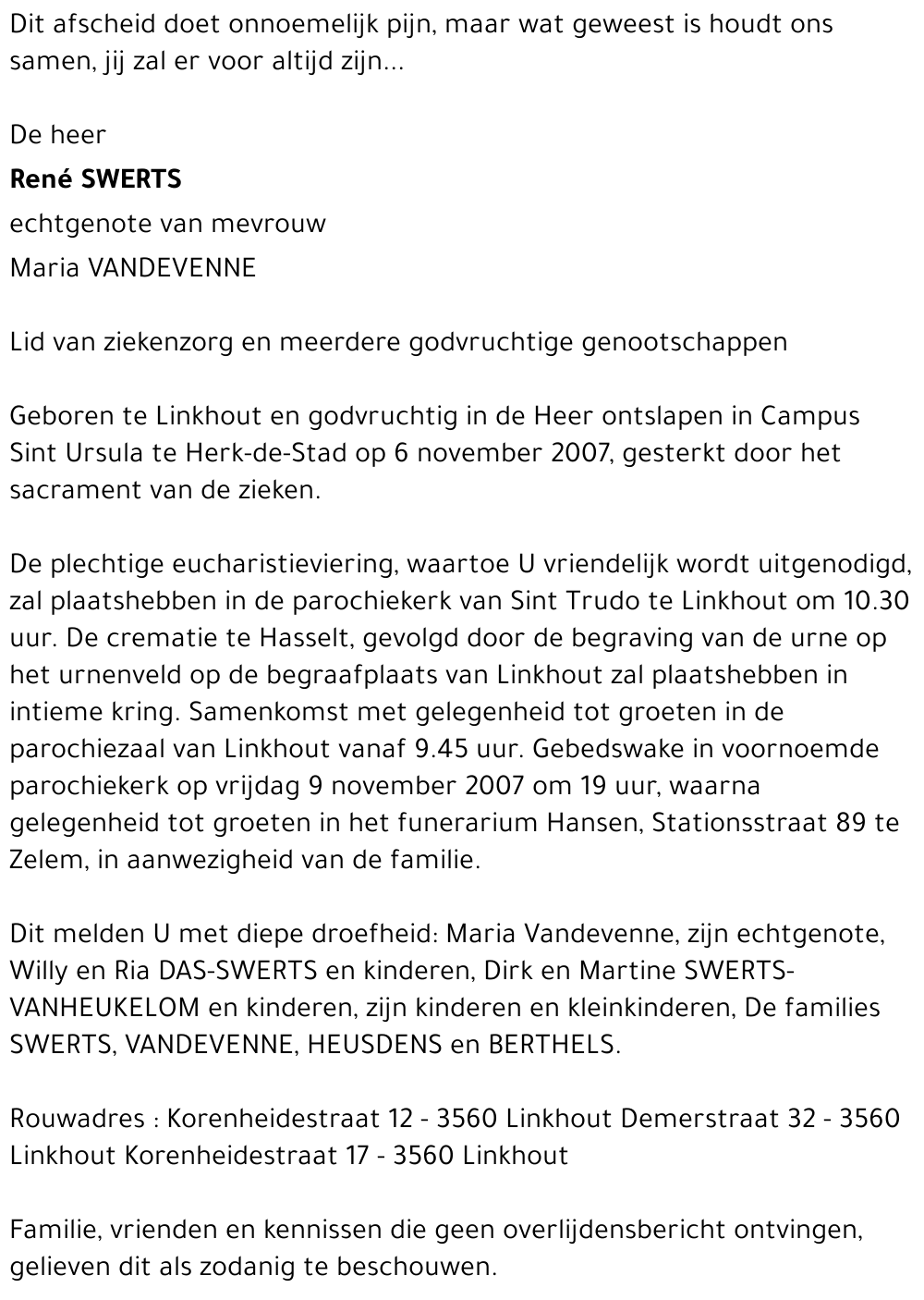 René SWERTS