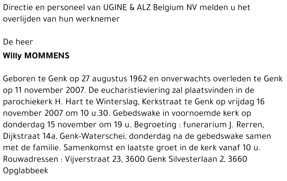 Willy MOMMENS