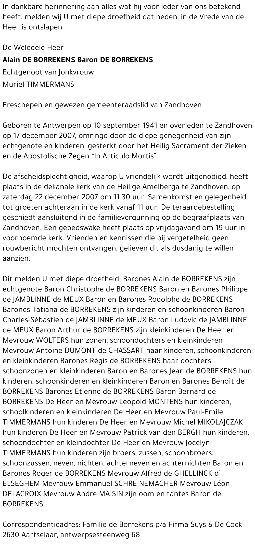 Alain de Borrekens