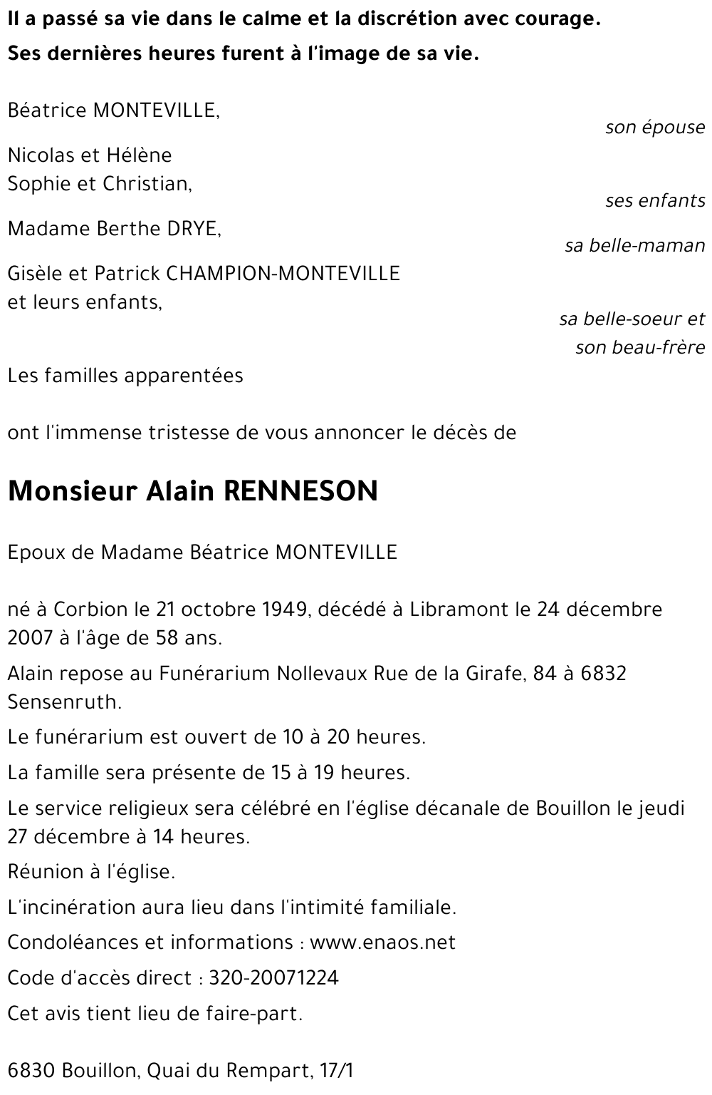 Alain RENNESON