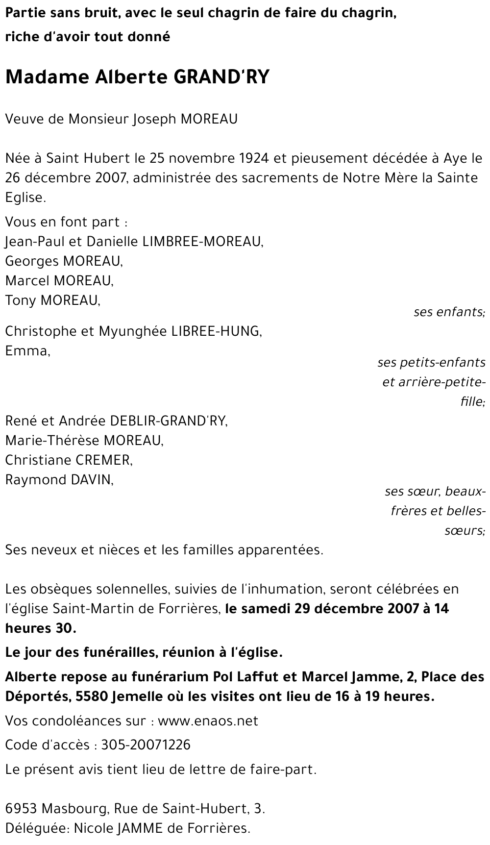 Alberte GRAND'RY