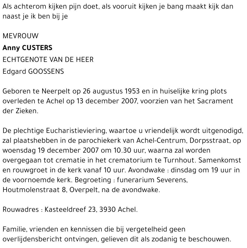Anny Custers