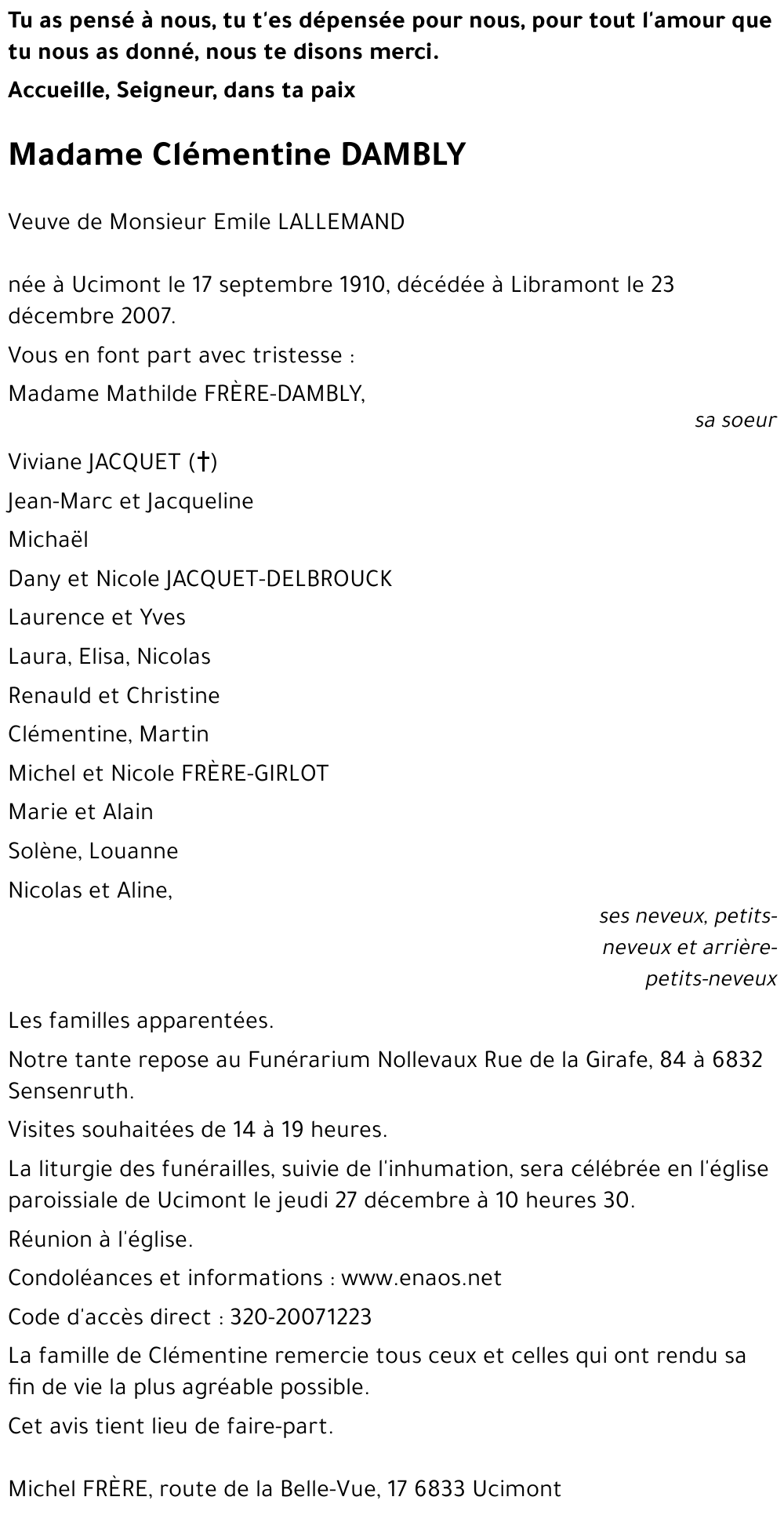 Clémentine DAMBLY