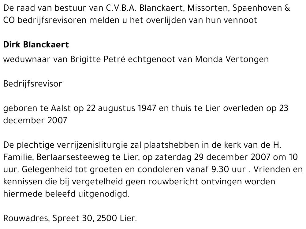 Dirk Blanckaert
