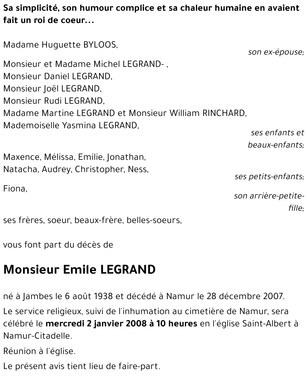 Emile LEGRAND