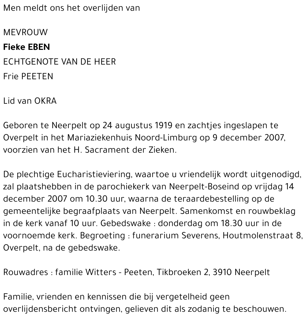 Fieke Eben